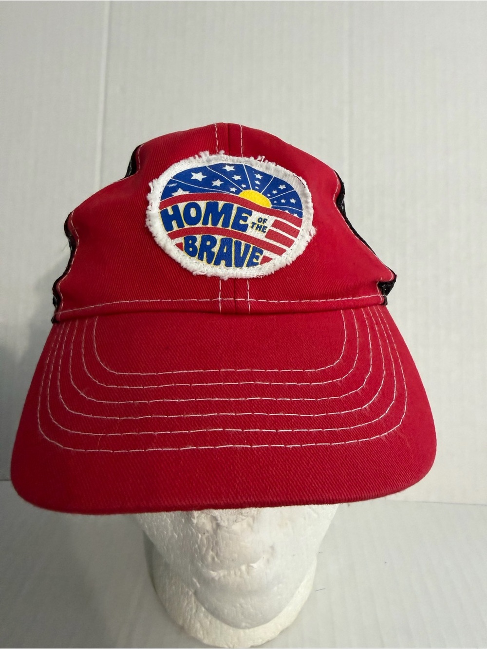 Rural King Headwear Youth Red 'Home of the Brave' Baseball Cap